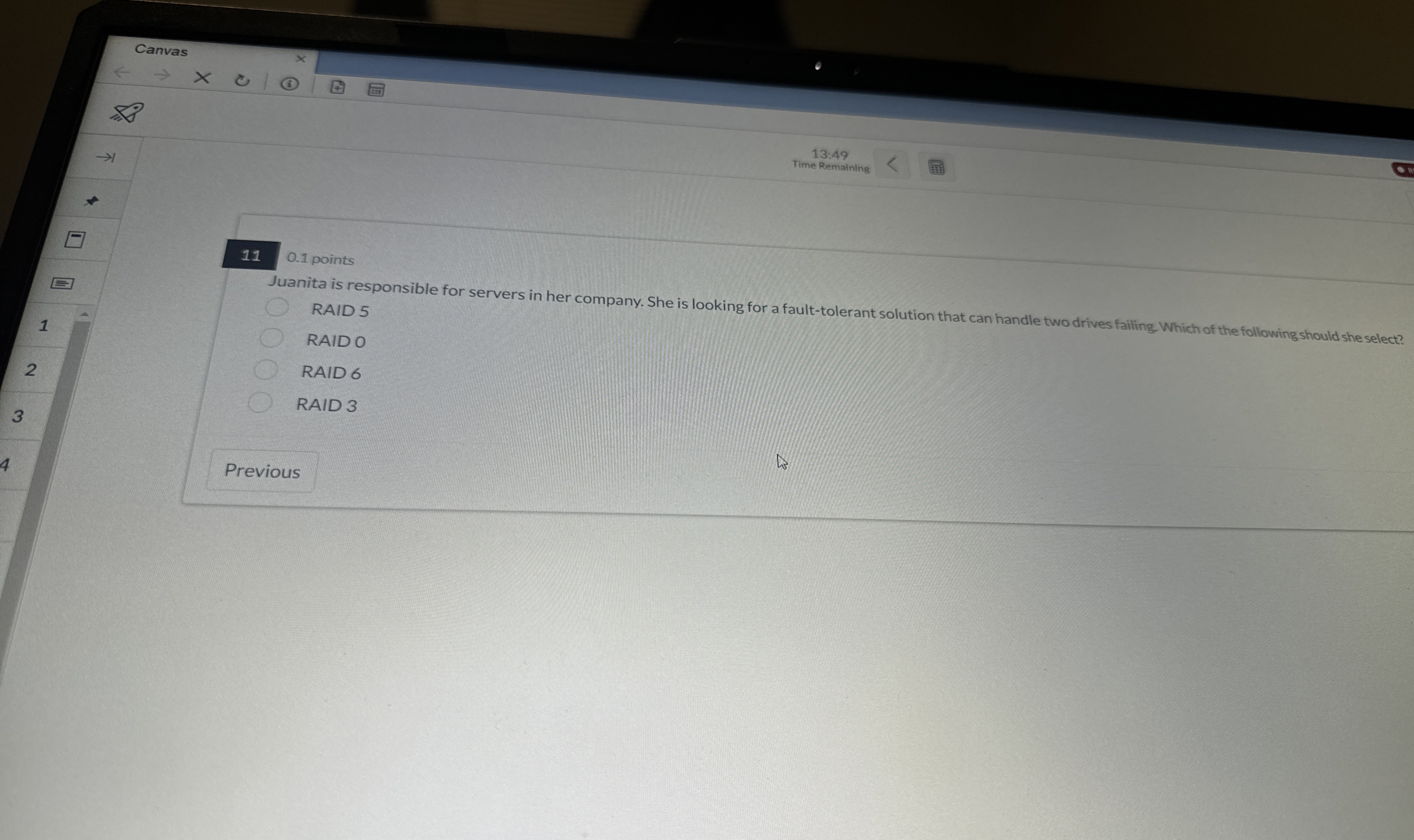 1 1 0 . 1 points Juanita is responsible for