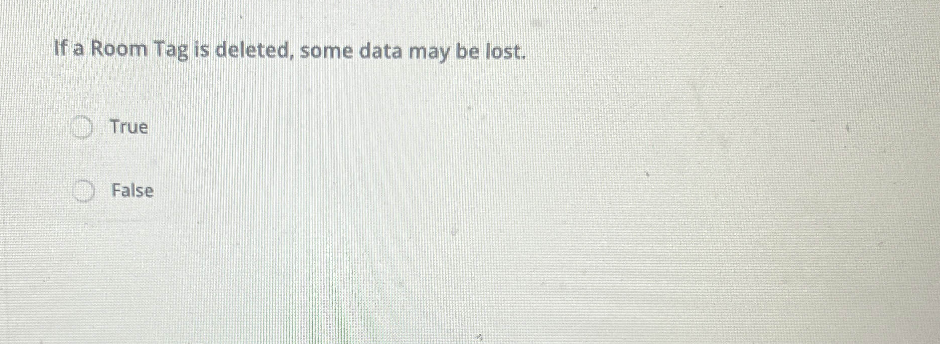 If a Room Tag is deleted, some data may be lost.