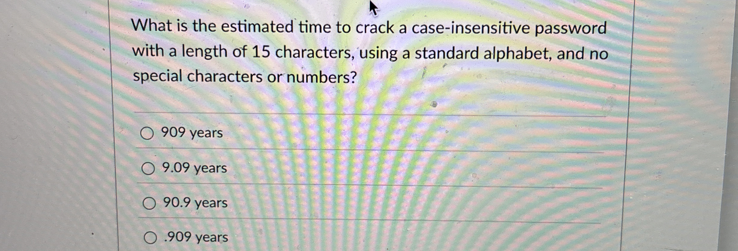What is the estimated time to crack a case -