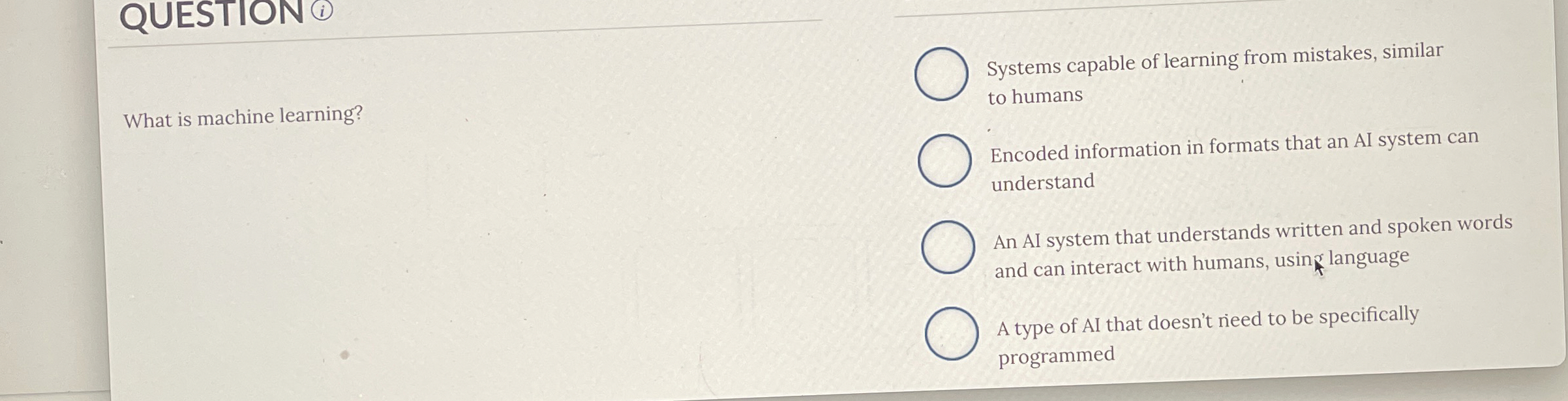 Systems capable of learning from mistakes,