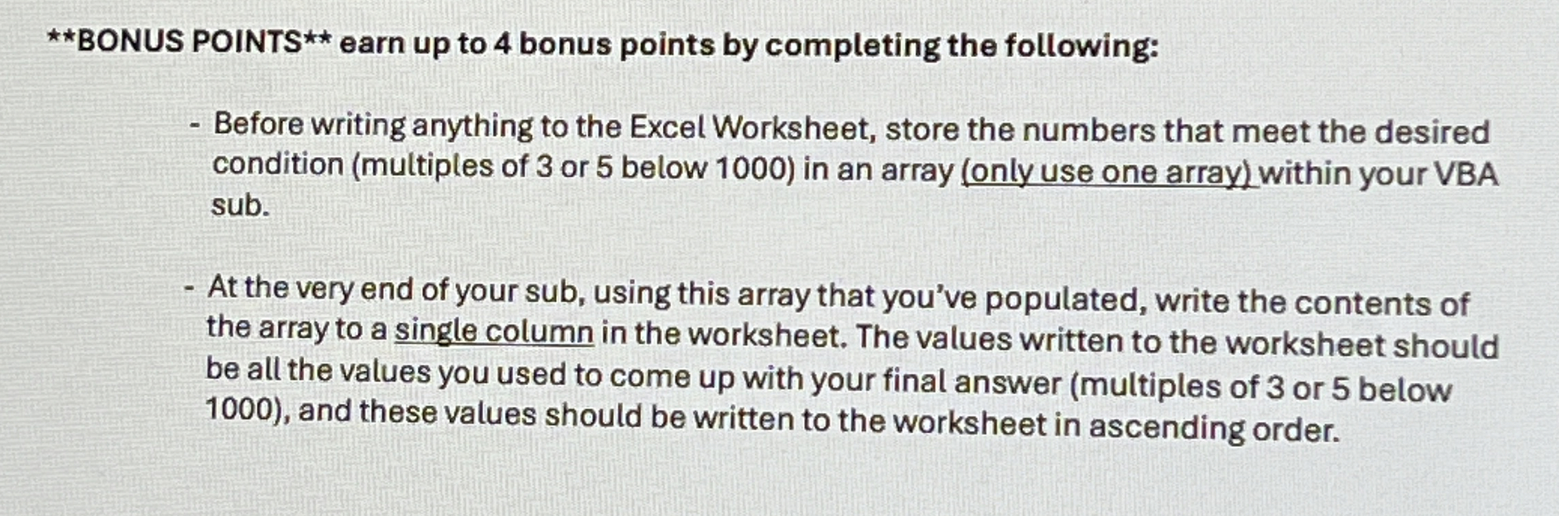 earn up to 4 bonus points by completing the