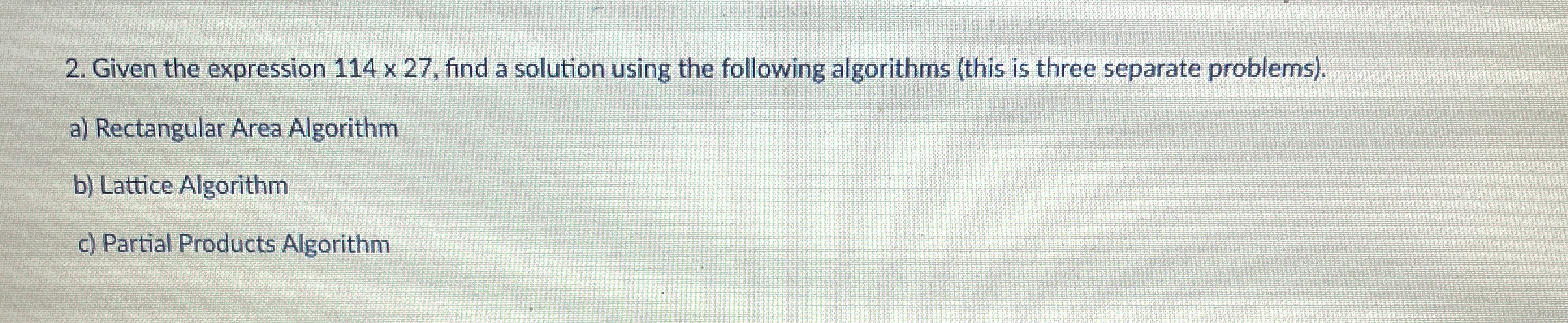 Given the expression 1 1 4 2 7 , find a solution