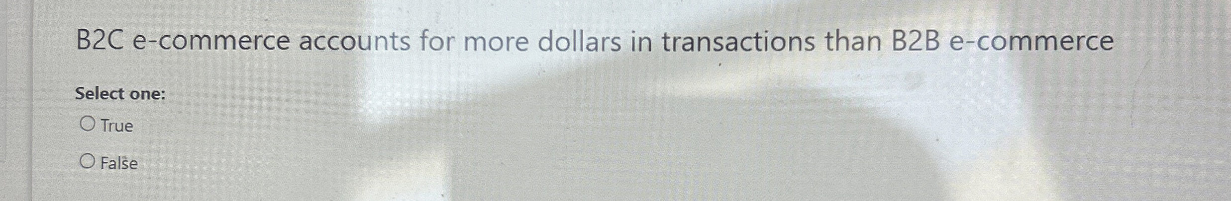 B 2 C e - commerce accounts for more dollars in