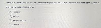 You want to connect the LAN port on a rouser to