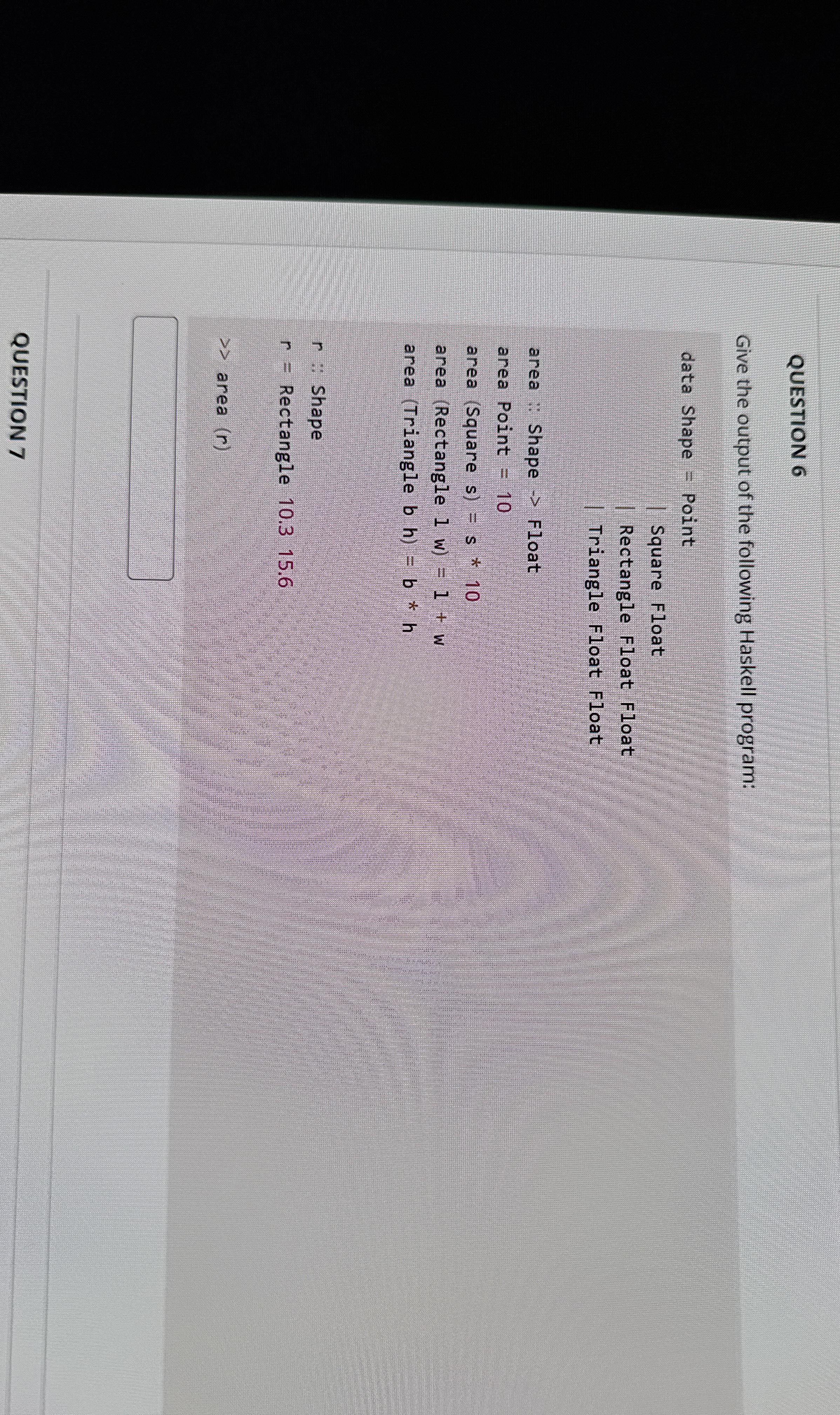 Need to know the output