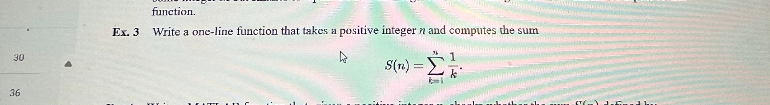 Write a one - line function that takes a positive