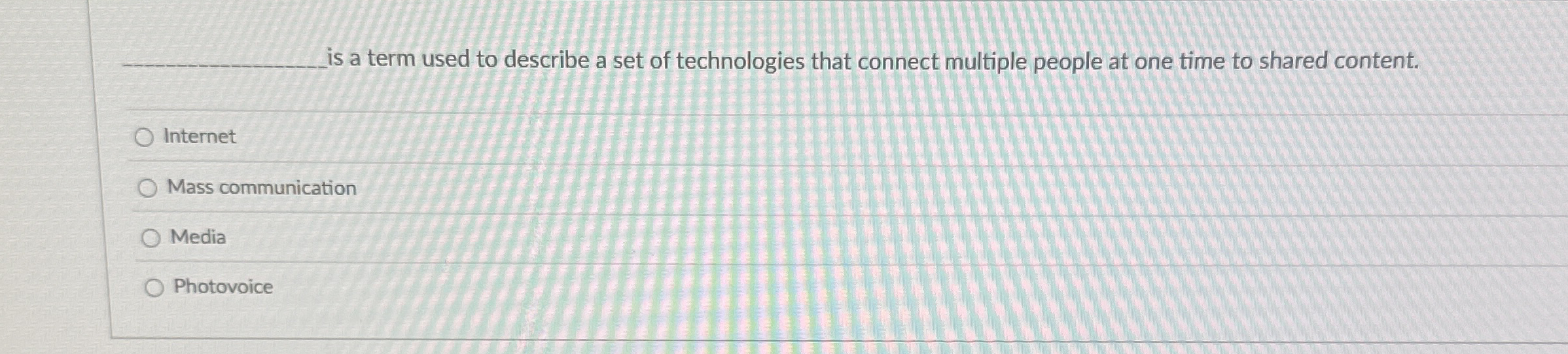 is a term used to describe a set of technologies