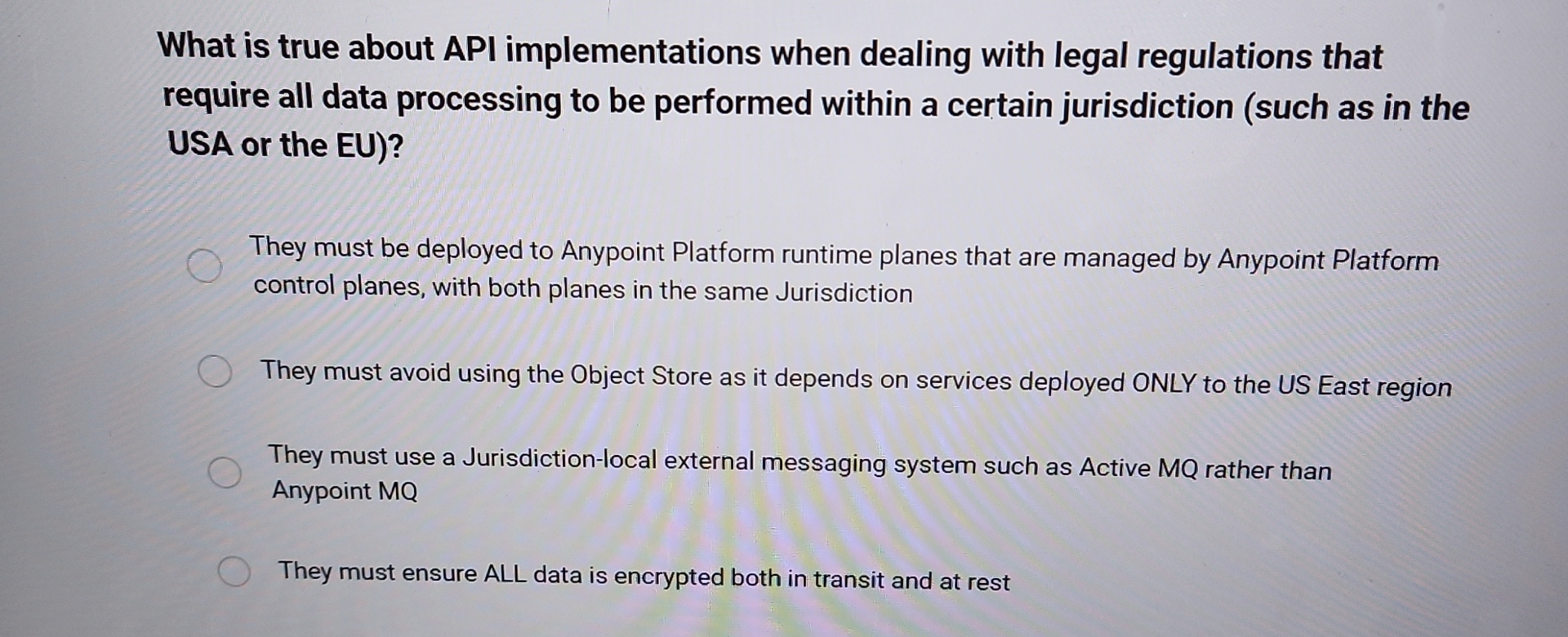 What is true about API implementations when