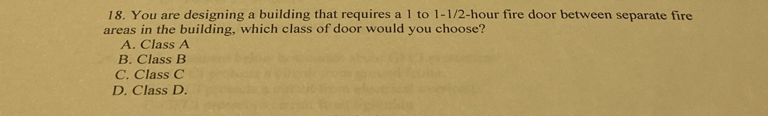 You are designing a building that requires a 1 to