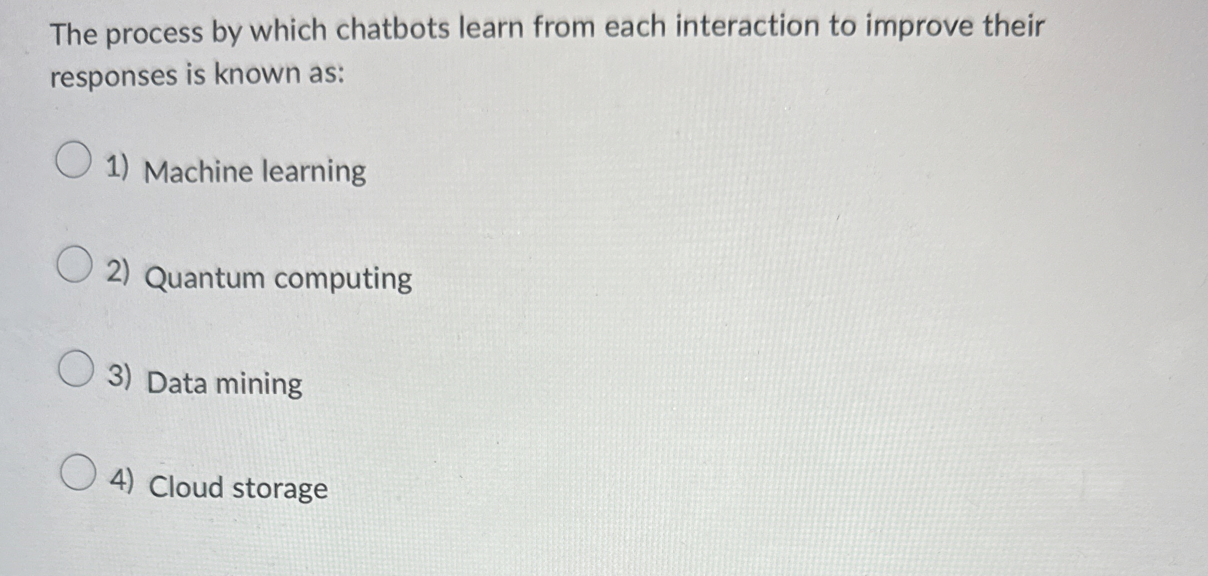 The process by which chatbots learn from each