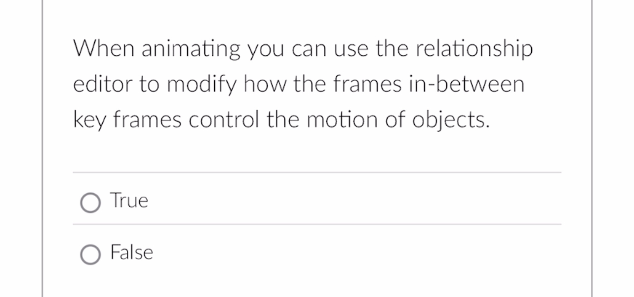 When animating you can use the relationship