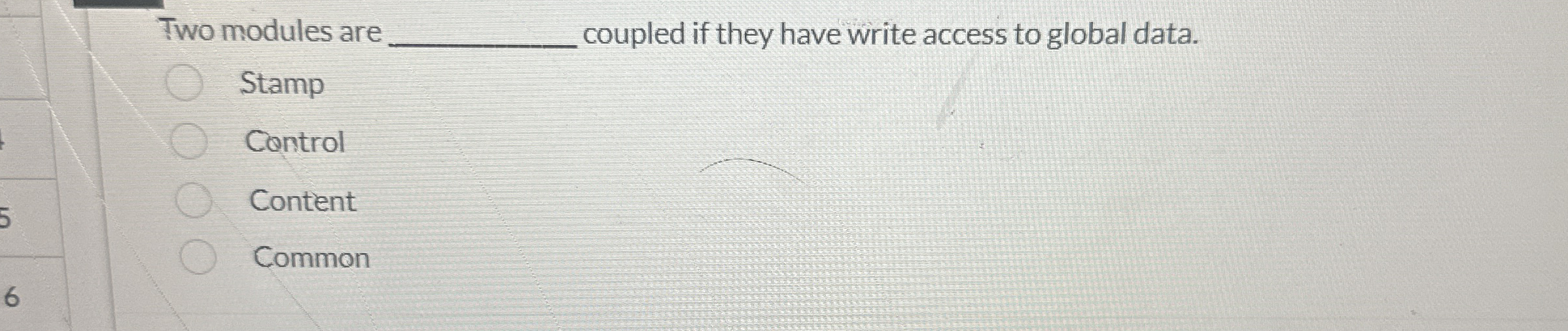 Two modules are coupled if they have write access