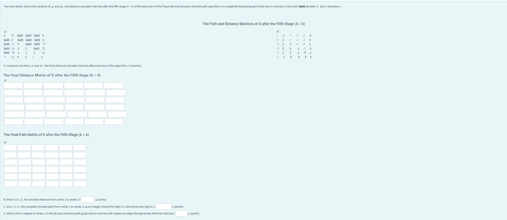 The Path and Distance Matrices of \ ( \ mathbf {
