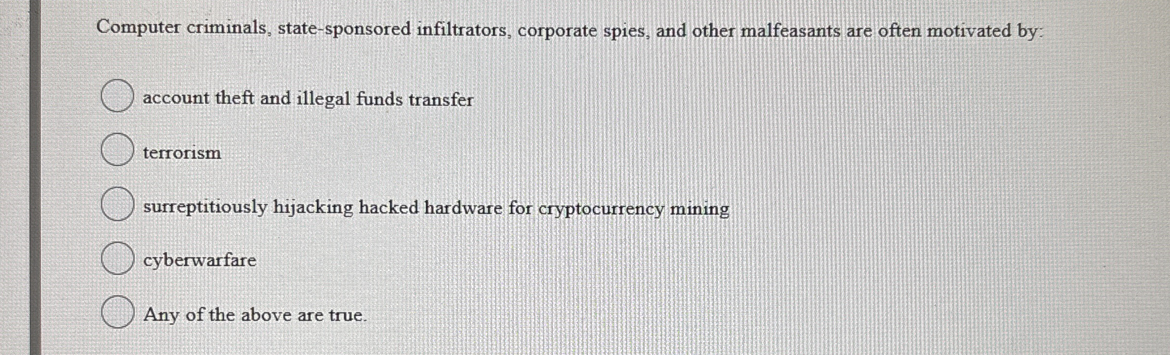 Computer criminals, state - sponsored