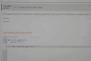 Challewat AGTIGTTY 5 . 1 . 1 : Basic function