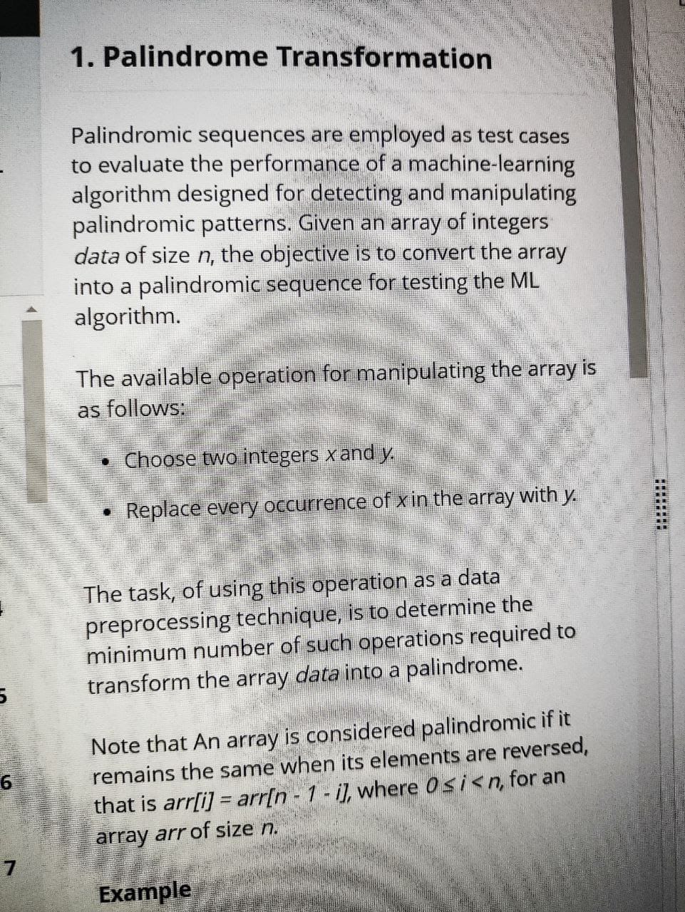 Palindrome Transformation Palindromic sequences