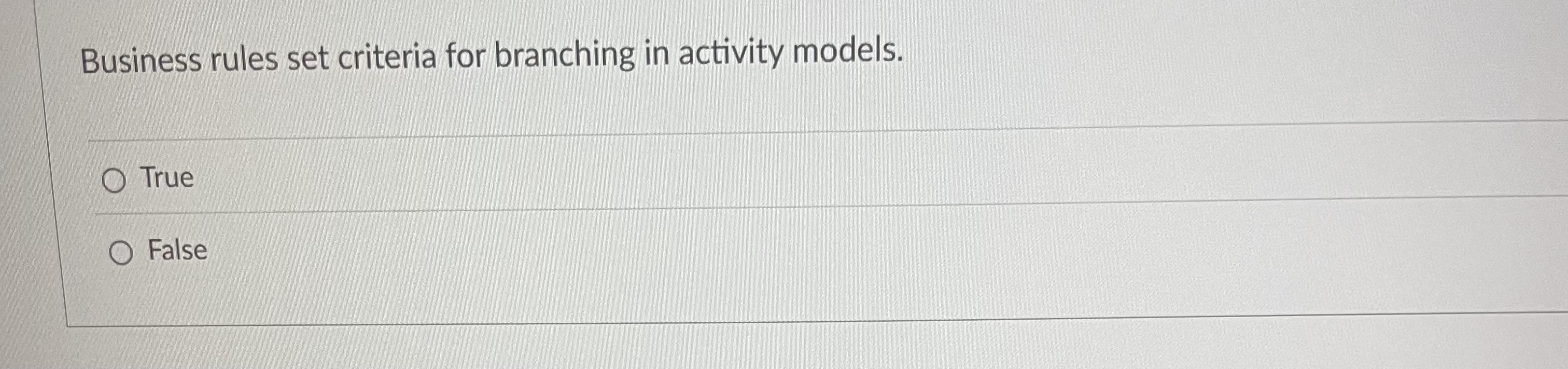 Business rules set criteria for branching in