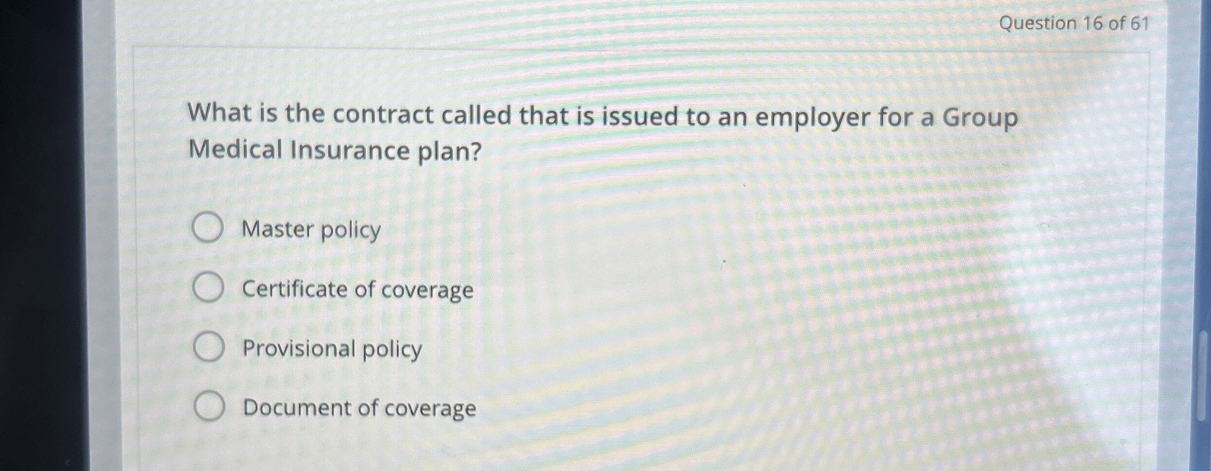 What is the contract called that is issued to an