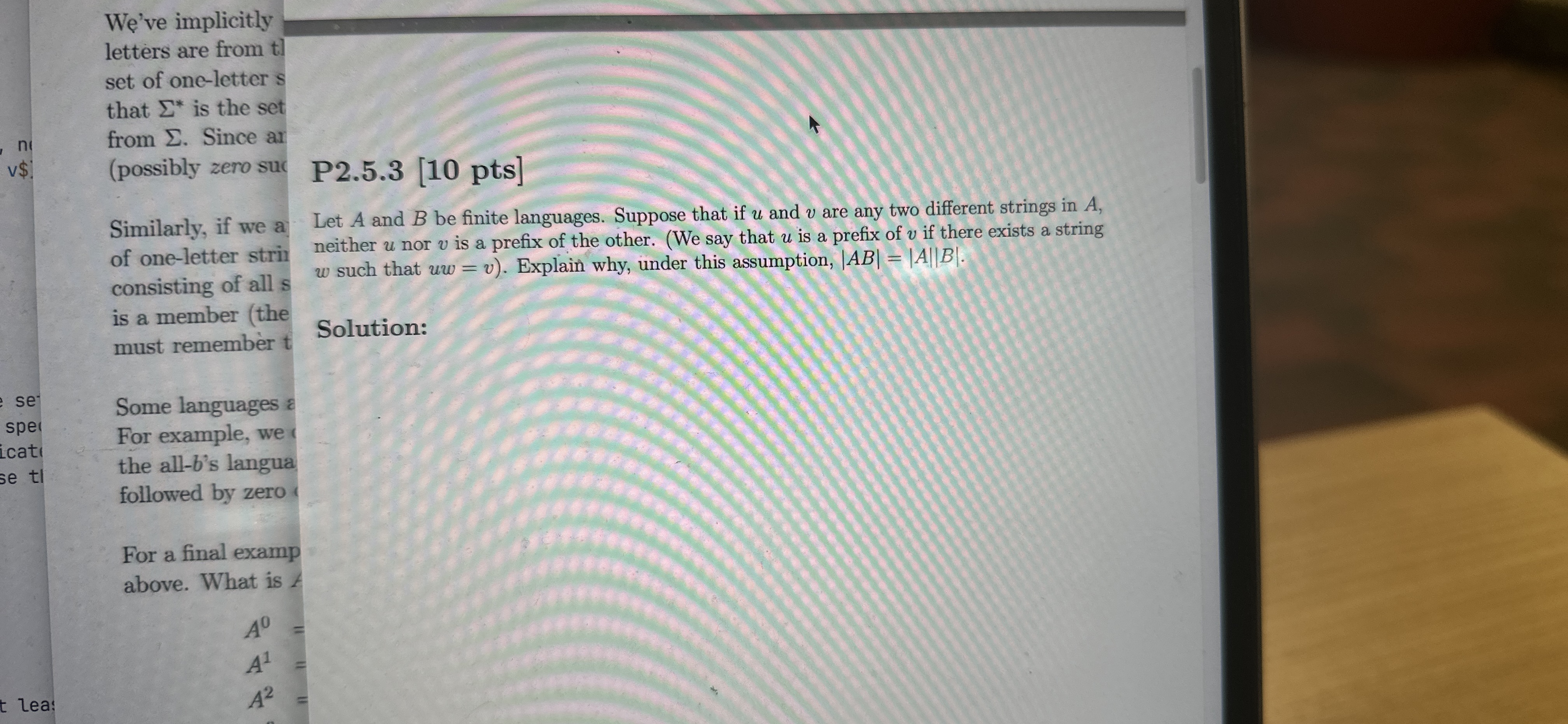 of one - letter strin is a member ( the must