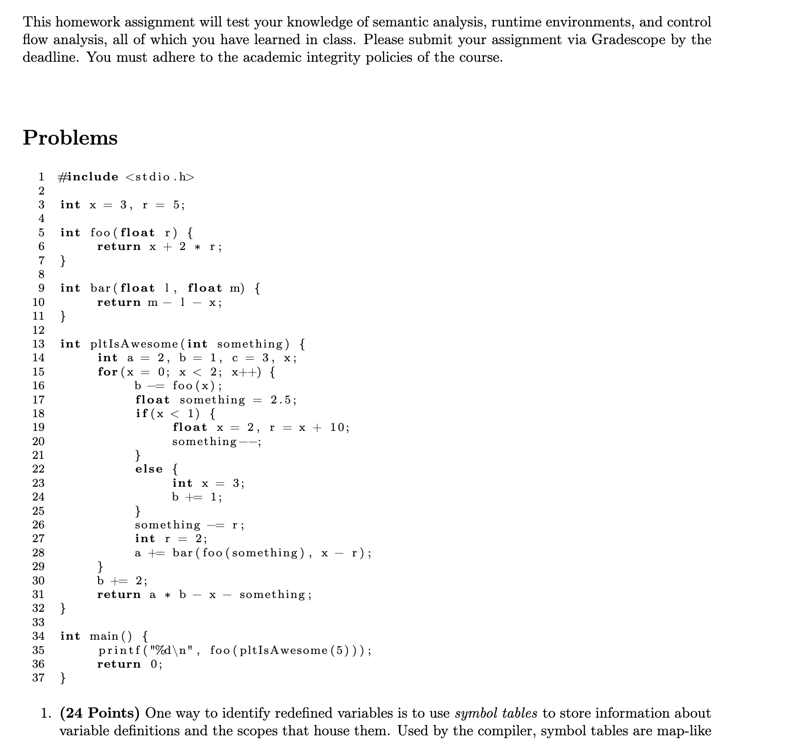 This is for Programming Languages and compiler