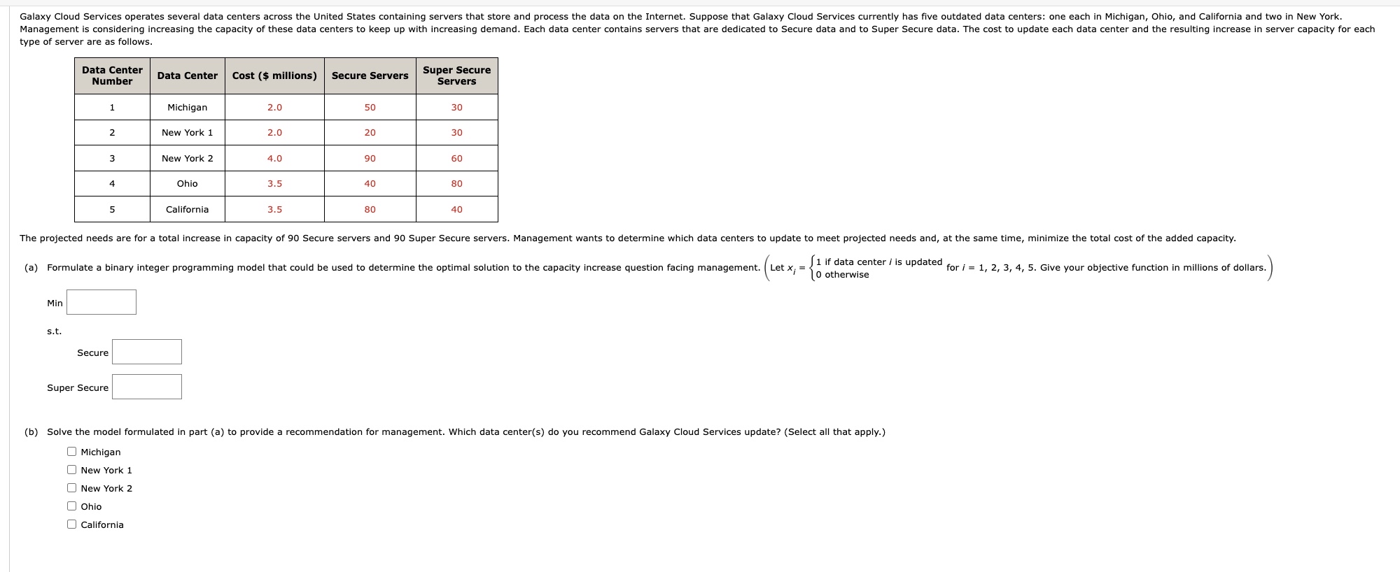 type of server are as follows. \ table [ [ \