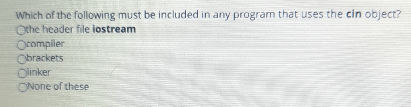 Which of the following must be included in any