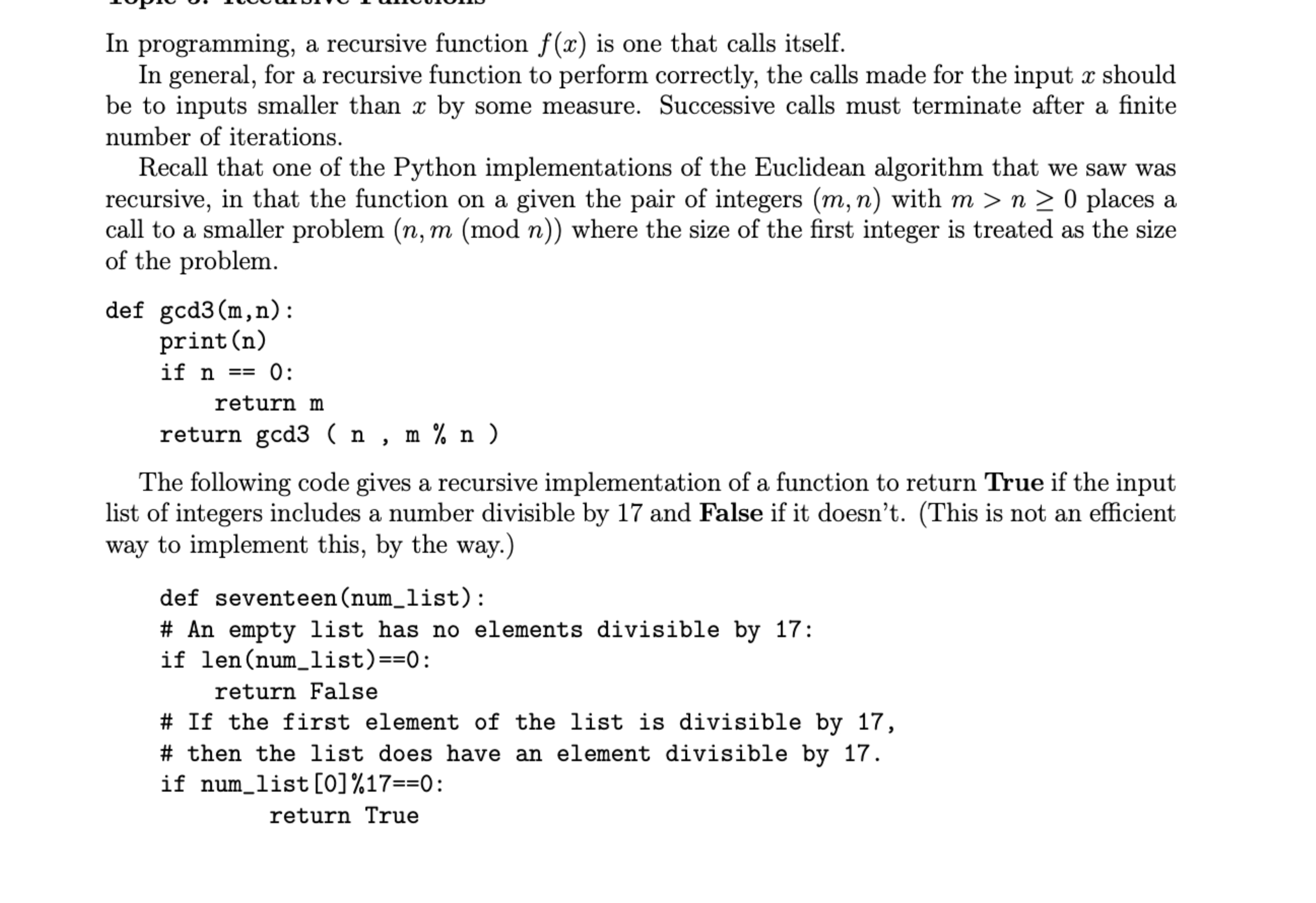 del num _ list [ 0 ] return seventeen ( num _