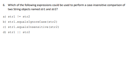 Which of the following expressions could be used