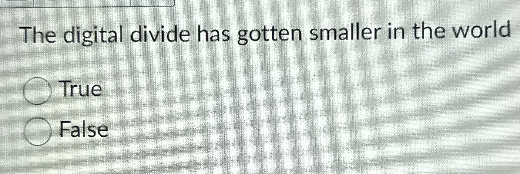 The digital divide has gotten smaller in the