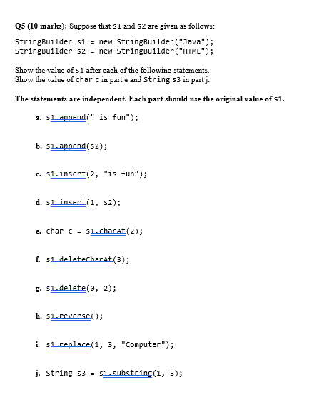 Q 5 ( 1 0 marks ) : Suppose that 5 1 and 5 2 are