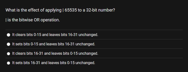 What is the effect of applying | 6 5 5 3 5 to a 3