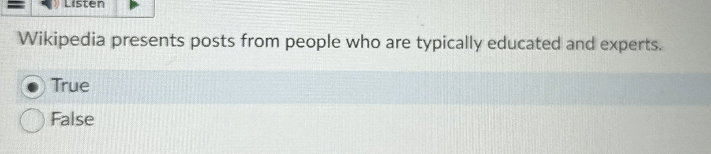 Wikipedia presents posts from people who are