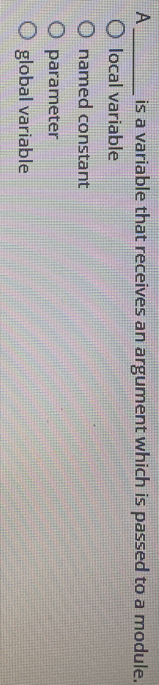 A q , is a variable that receives an argument