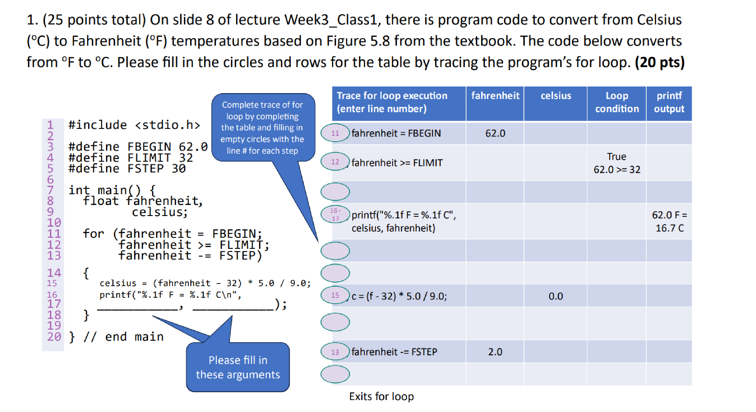 ( 2 5 points total ) On slide 8 of lecture Week 3