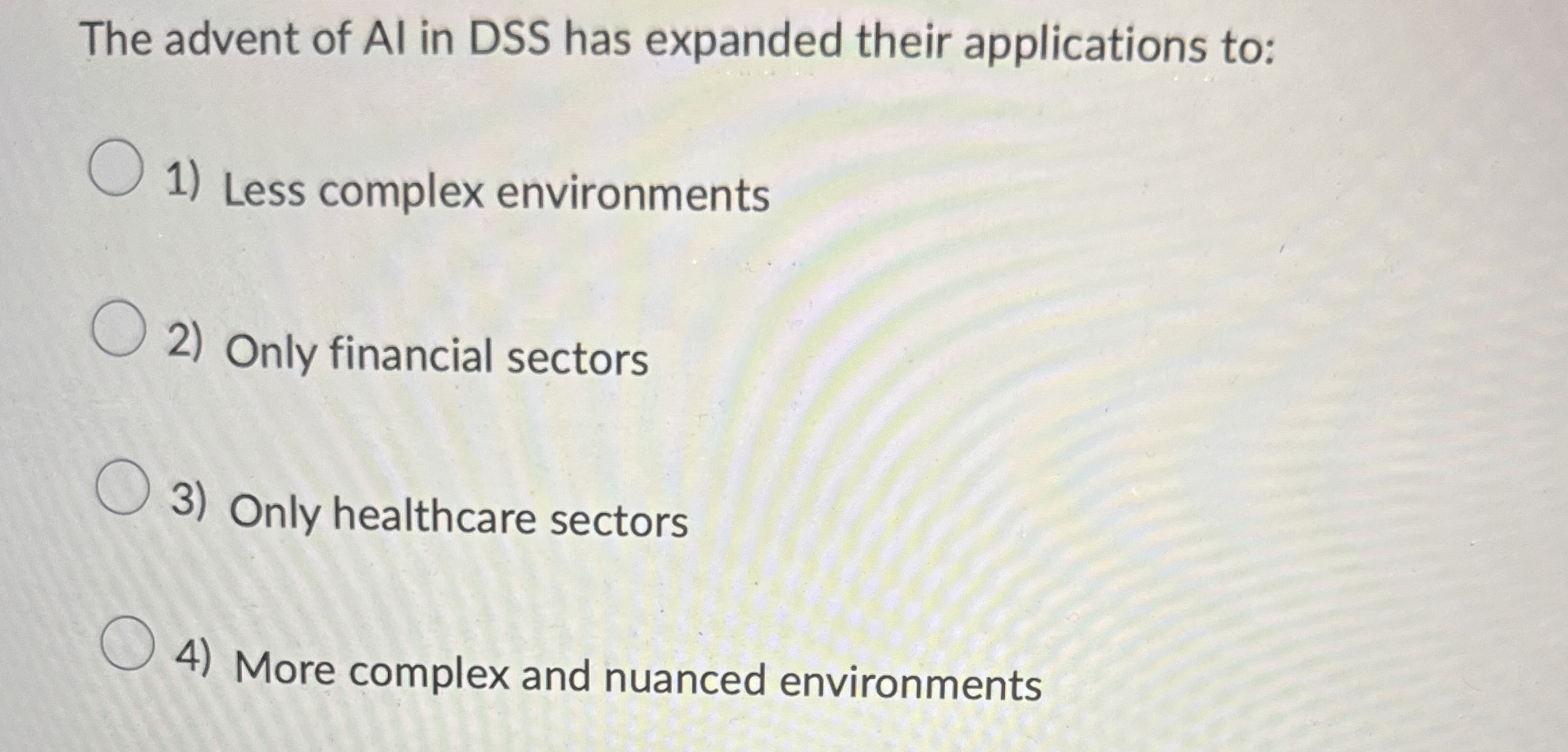 The advent of AI in DSS has expanded their