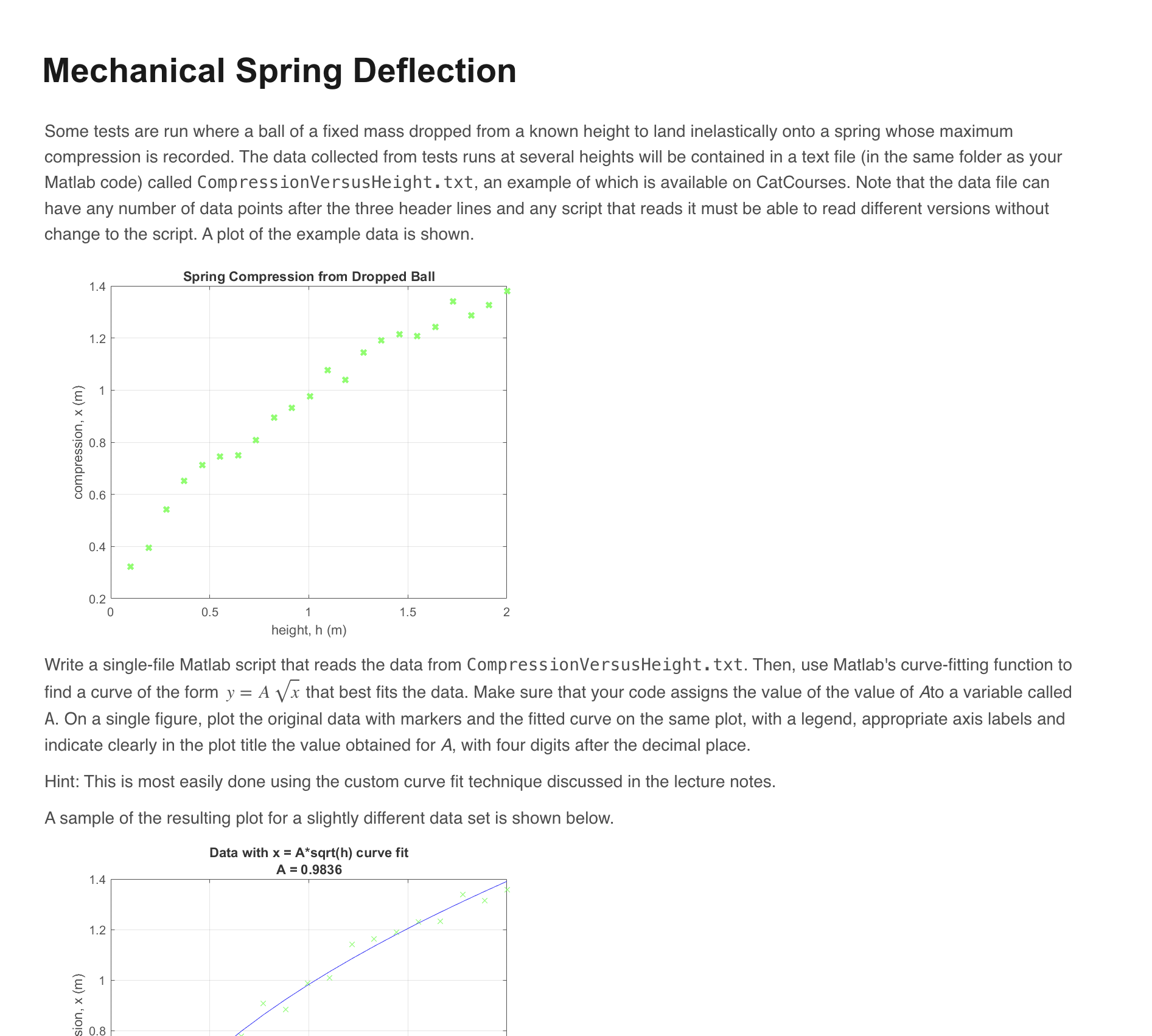 Can you write a code in matlab that matches the