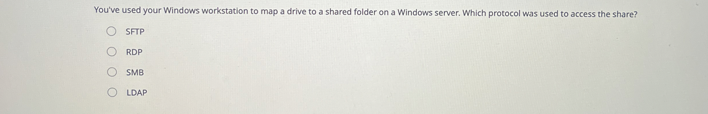 You've used your Windows workstation to map a