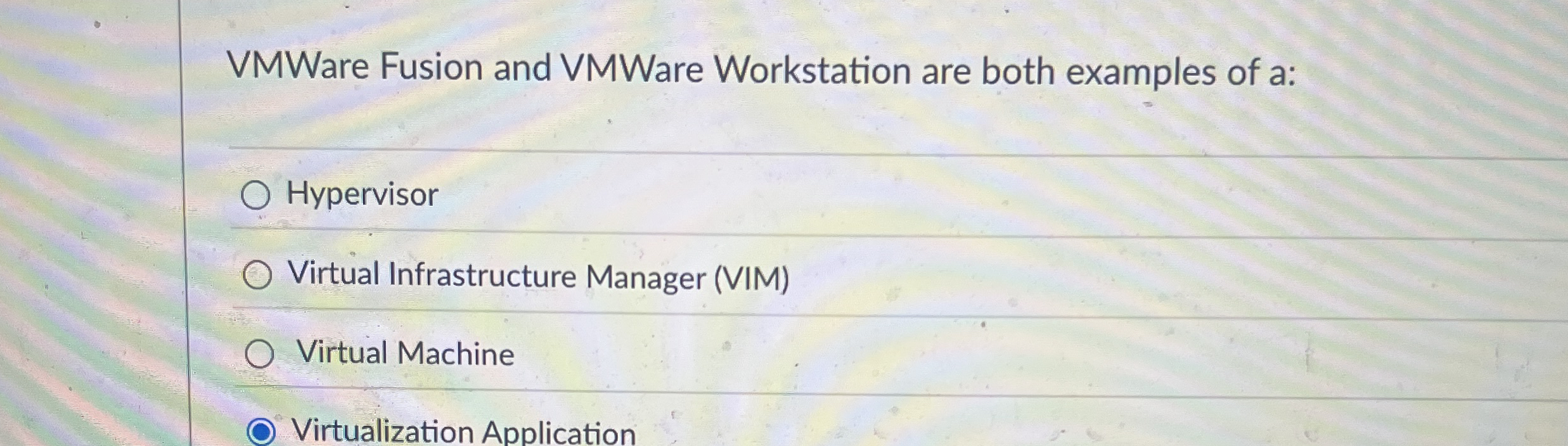 VMWare Fusion and VMWare Workstation are both