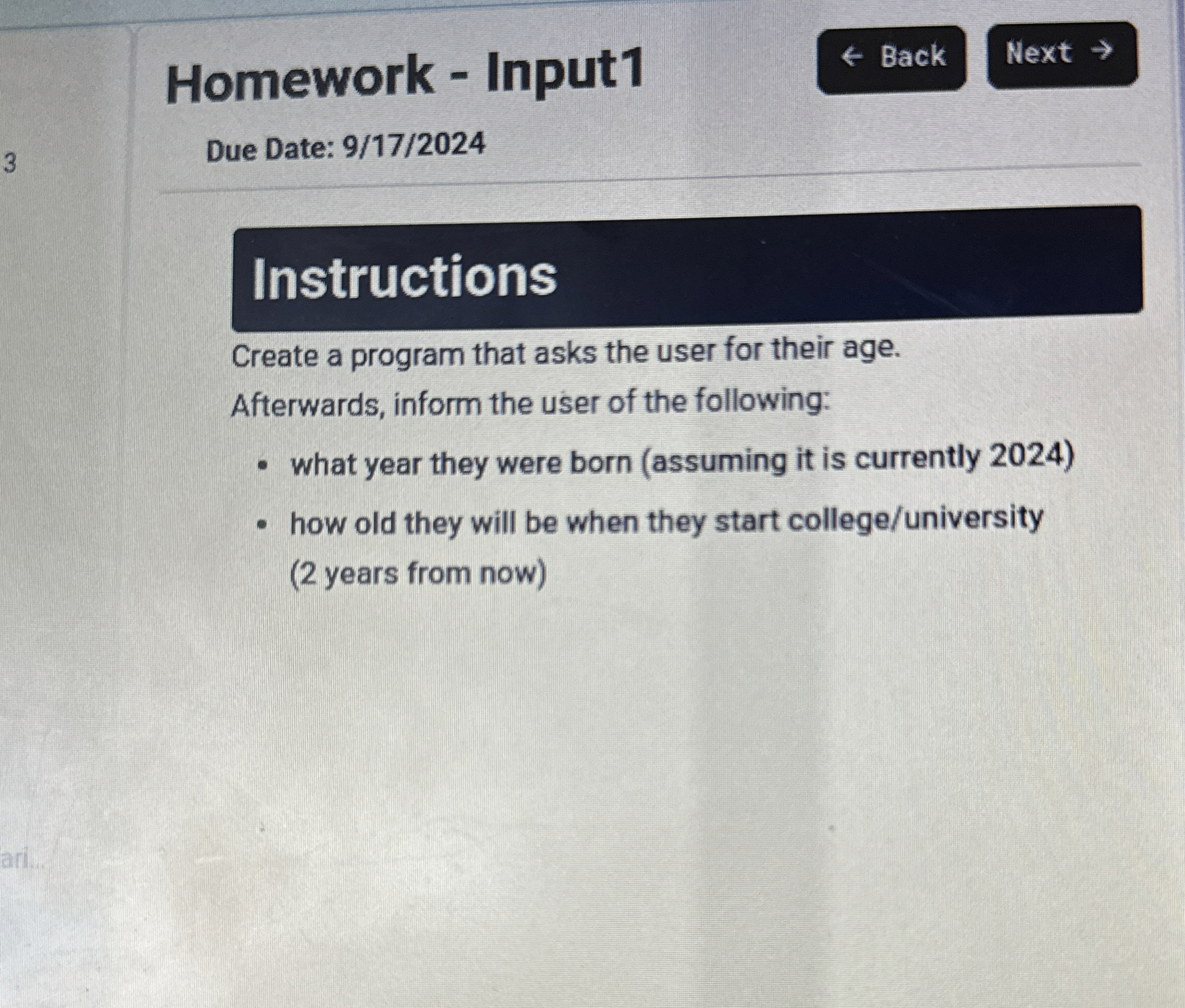 Main.java Import java.util. * ; Instructions