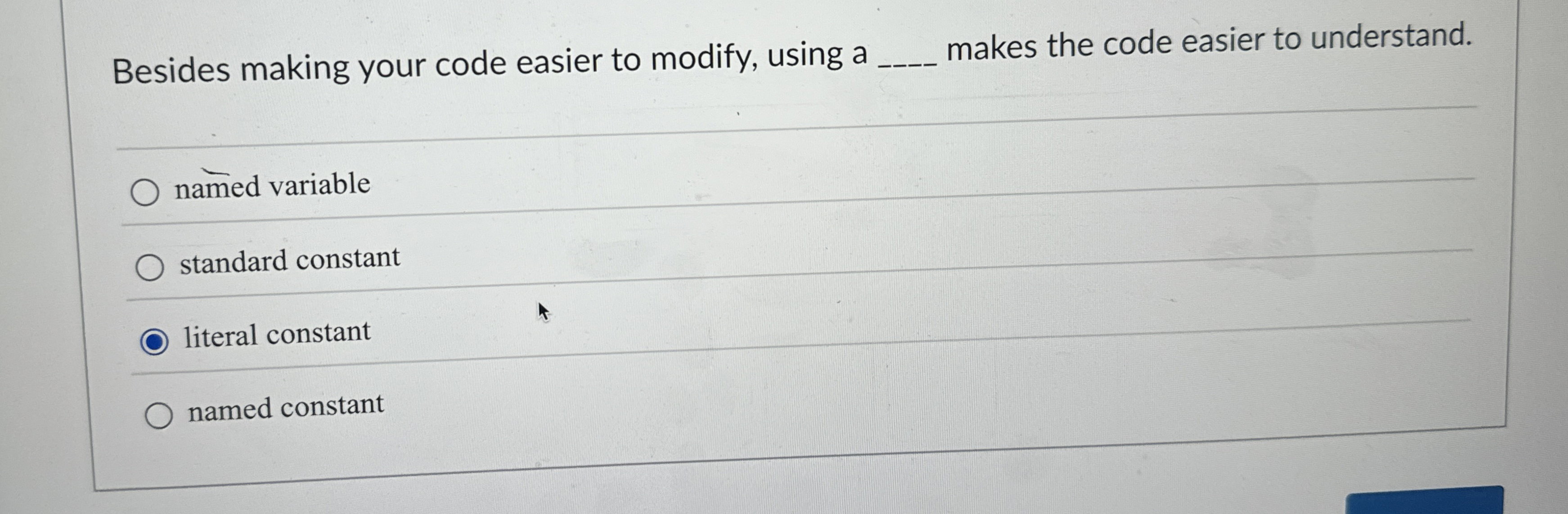 Besides making your code easier to modify, using