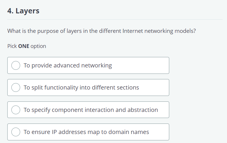Layers What is the purpose of layers in the