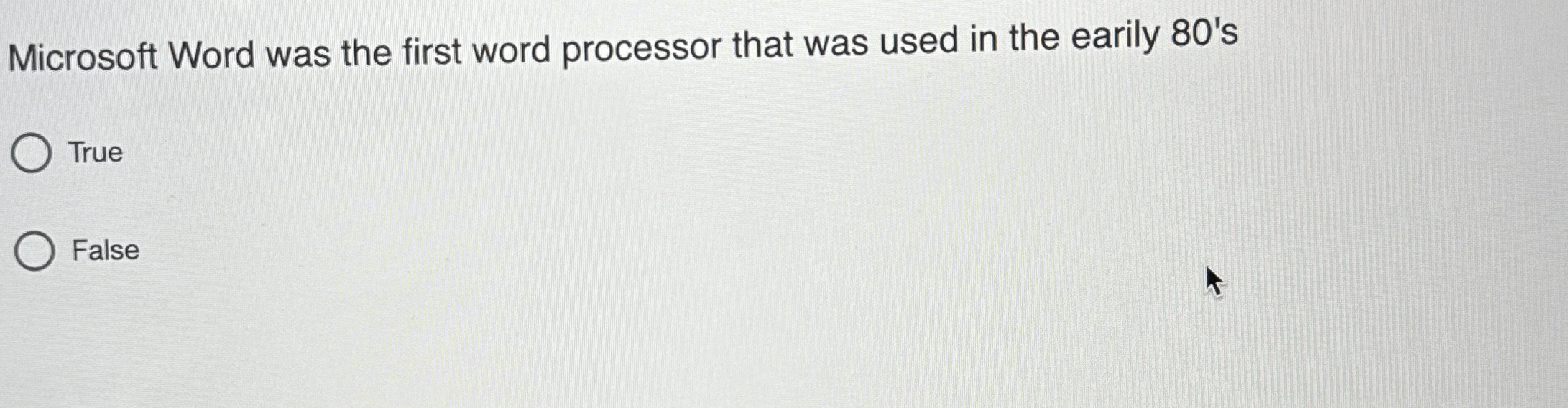 Microsoft Word was the first word processor that