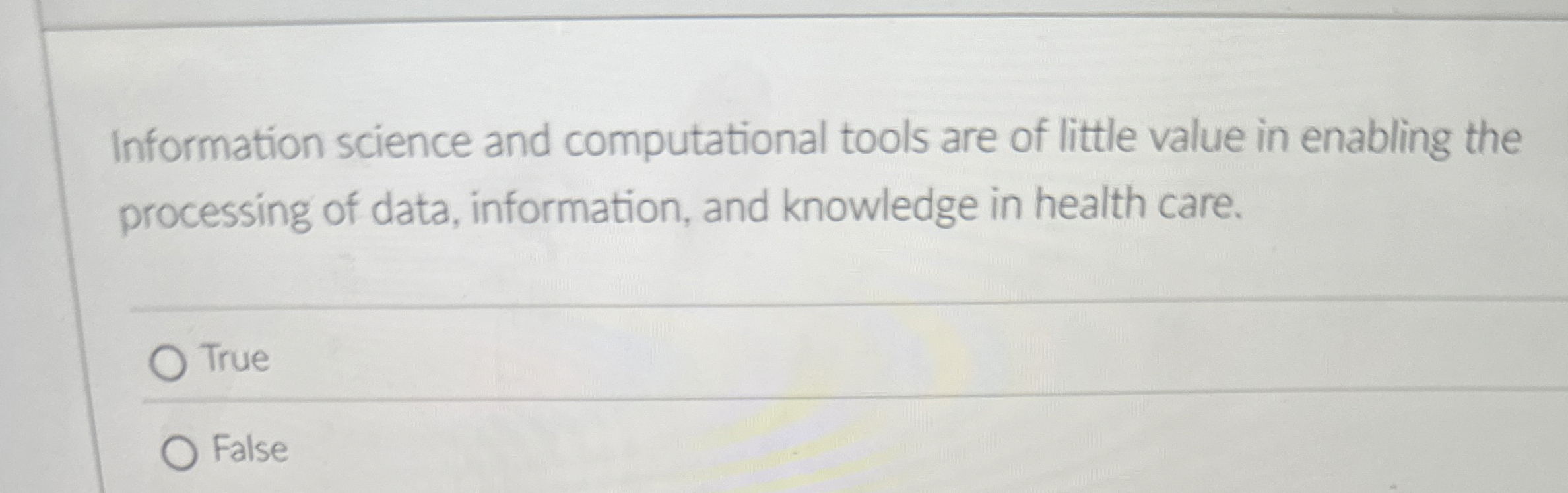 Information science and computational tools are