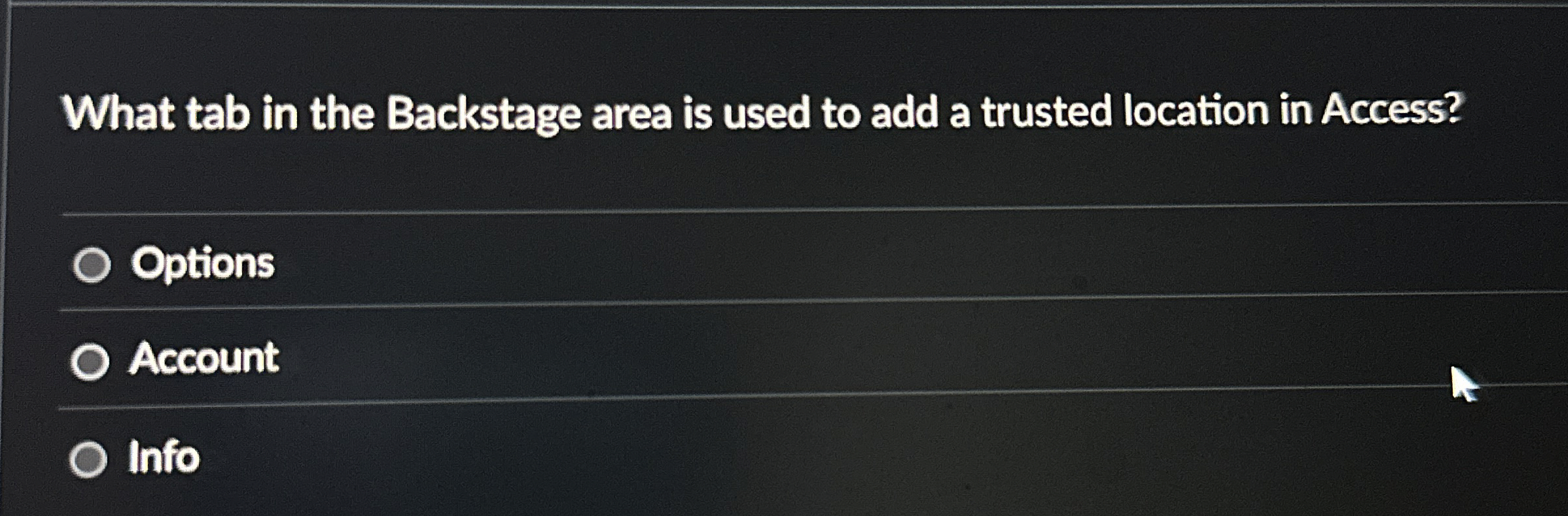 What tab in the Backstage area is used to add a