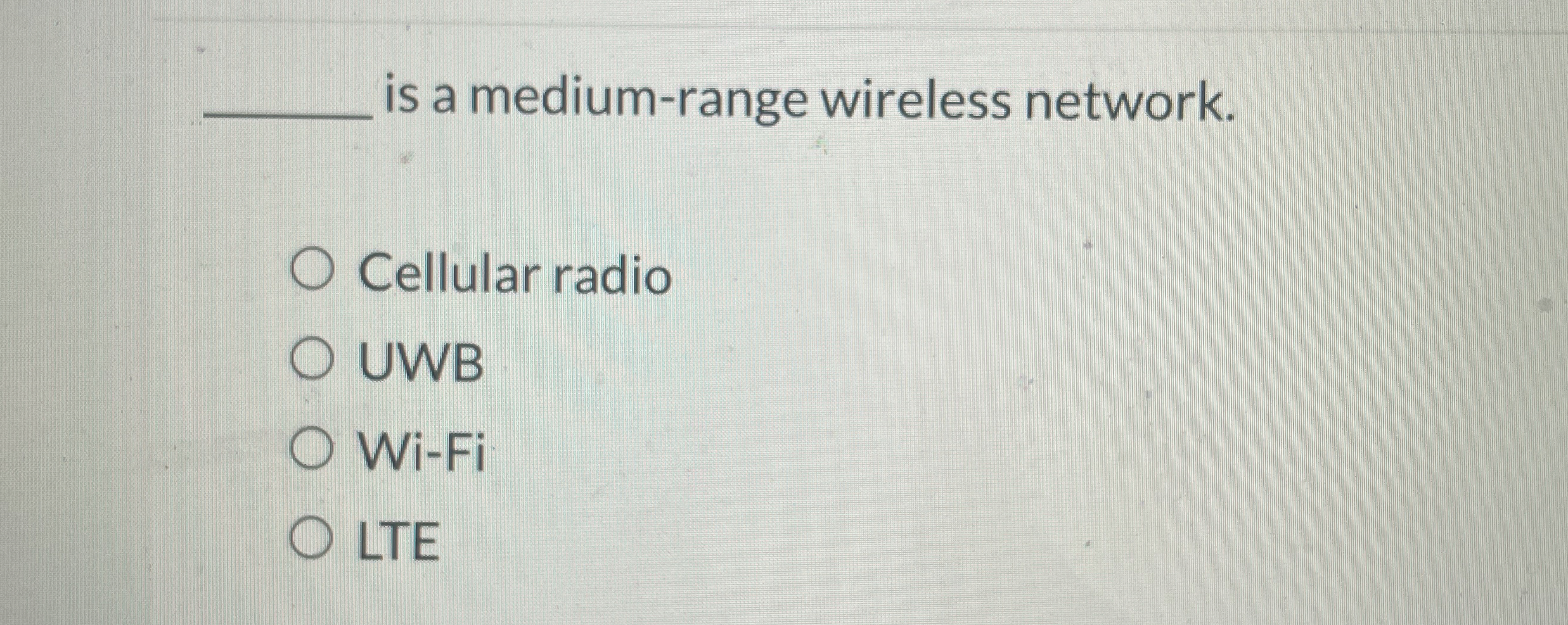 is a medium - range wireless network. Cellular