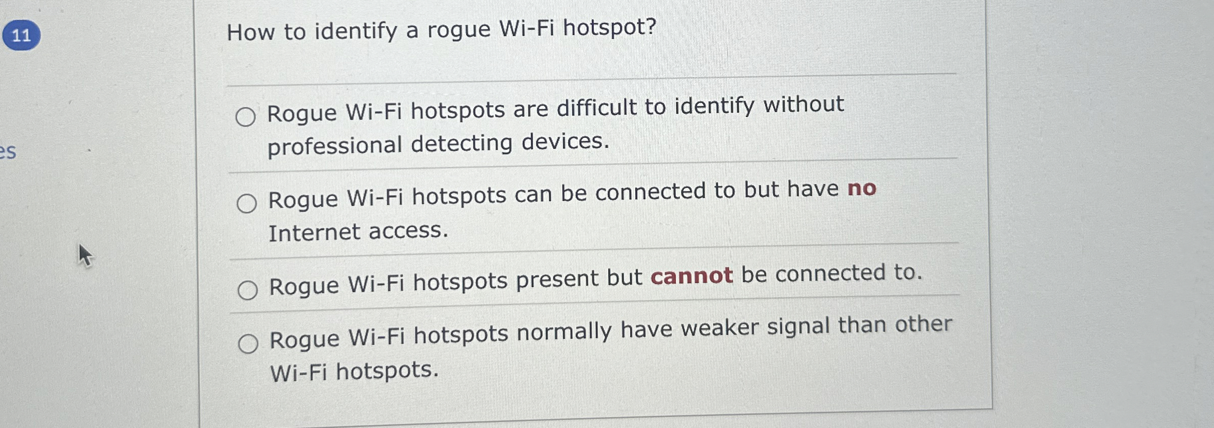 1 1 How to identify a rogue Wi - Fi hotspot?