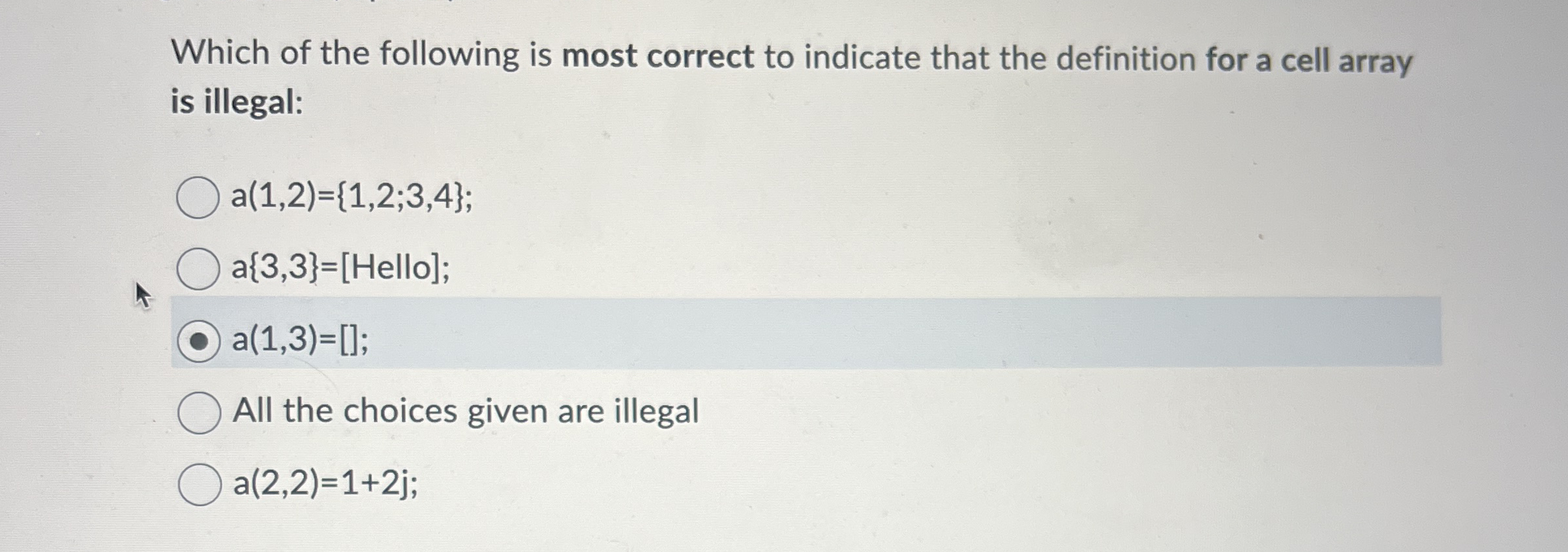 Which of the following is most correct to