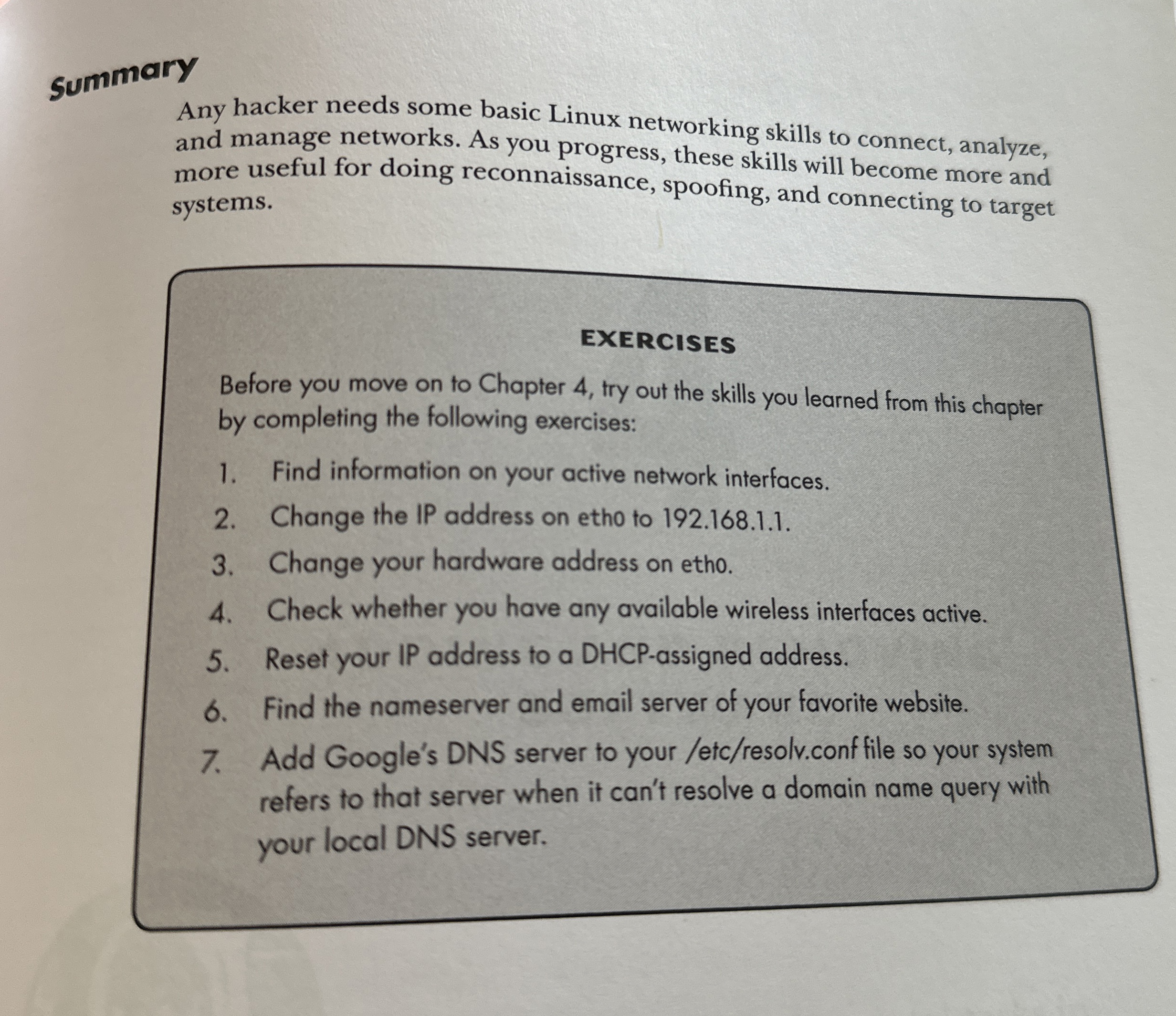 Summary Any hacker needs some basic Linux