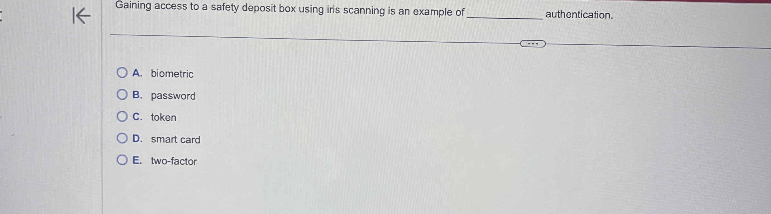 Gaining access to a safety deposit box using iris