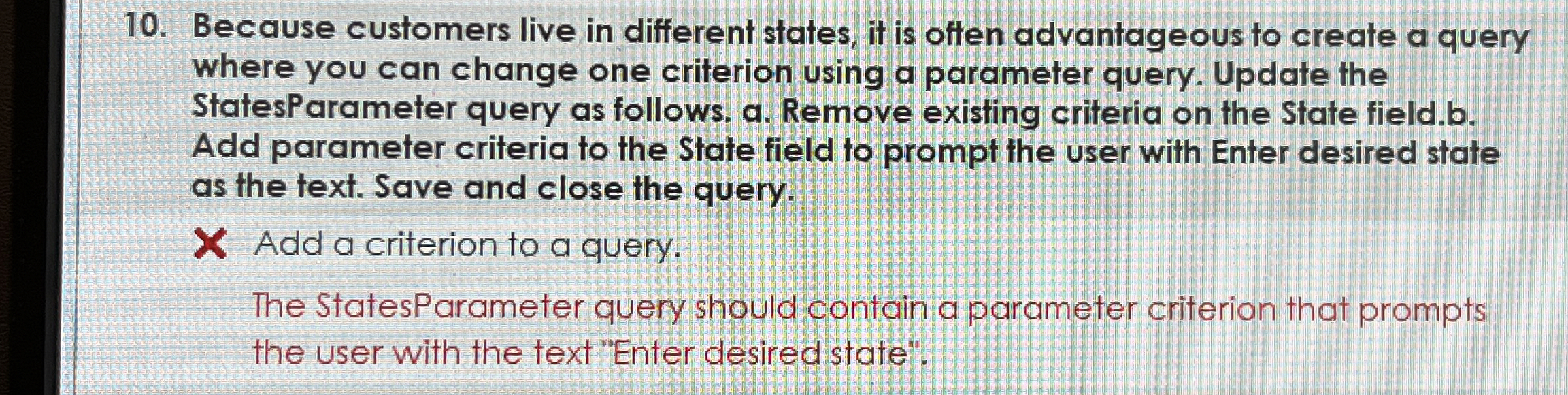 How to solve Because customers live in different